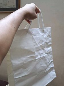 Simple White Paper Gift Bag