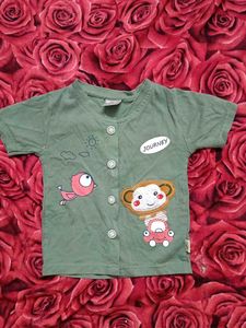 Cute Kids Green Shirt