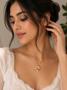 Seashell & Starfish Pendant Necklace
