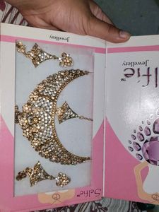 Exquisite Kundan Necklace and Earring Set