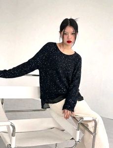 Sparkly Black Knit top