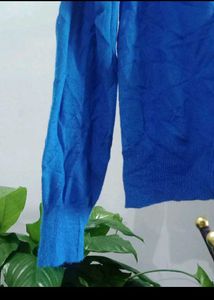 Royal Blue Button-Up Cardigan