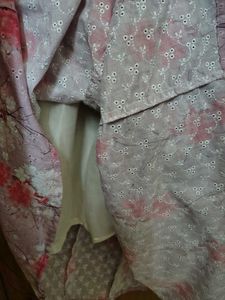 Pink Floral Printed Kurta xl new