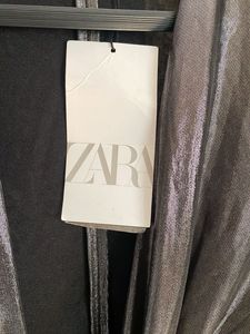 ZARA Metallic Bodysuit with shoulder p