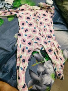 Adorable Baby Girl's Sleepsuit