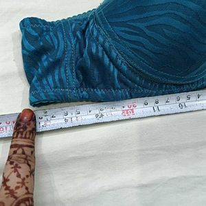 ❤️‍🔥 Teal Zebra Print Bra