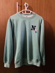 Mint Green Graphic Sweatshirt