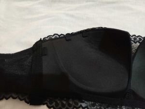 Black Lace Strapless Bra