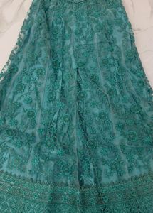 Stunning Teal Lehenga Choli duppatta Set