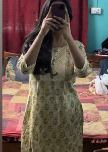 Yellow kurta and pant | cord set