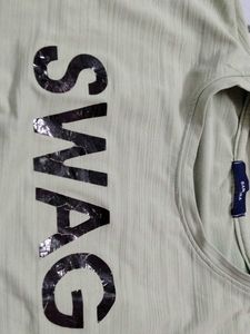 Sage Green 'SWAG' Tee