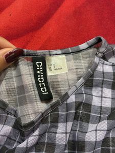 Checkered Mesh Top
