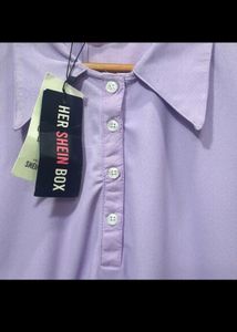 Lavender Shirt Dress