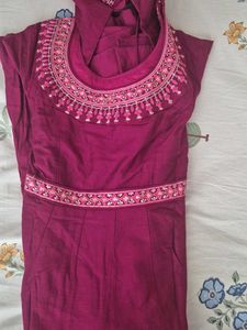 Pure Silk Embroidered Kurta Set from.BIBA