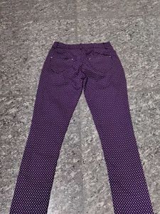 Purple Polka Dot Pants