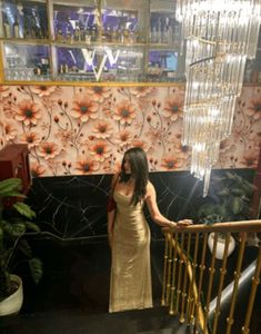 SAVANA Sparkling Golden Lehenga Set