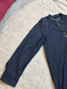 Vero Moda Blue Patterned Top