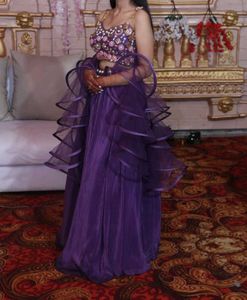 purple lengha (celebrity copy's)
