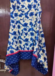 Asymmetric Cotton Kurta ( L Size )
