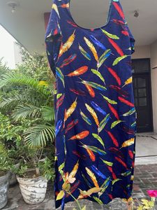 Vibrant Feather Print Kurta
