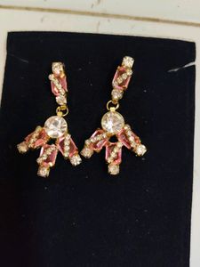 Diamond &amp; Pink Colour Stone Set
