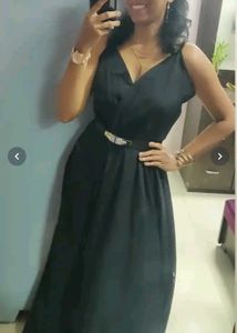 Elegant black Maxi Dress