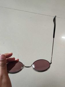 Round Pink Lens Sunglasses