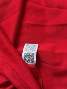 Red Dress with White Bow Accent