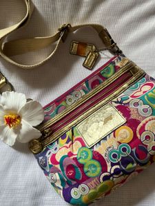 Coach Poppy Signature Graffiti Crossbody bag