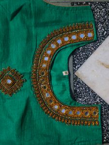Embroidered Green Kurta