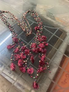 Boho Beaded Tassel Necklace