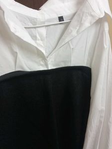 Chic Two-Tone Long Sleeve Top