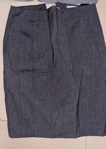 Classic Grey Pencil Skirt