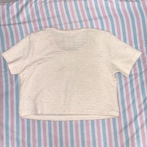Textured Crop Top