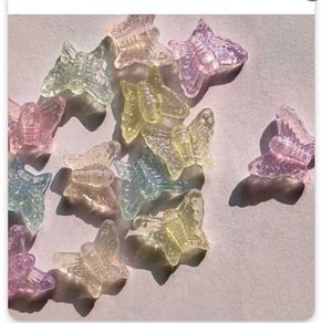 holographic butterfly beads