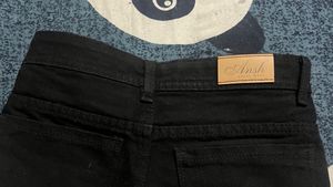 black wide leg jeans totally new worn twice only