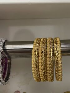 Set of 4 Gold Bangles