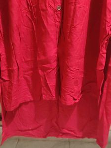 Red High-Low Tunic Top