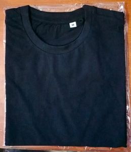 💥New Men's Premium Solid Cotton Black T-shirt