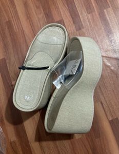 ZARA Vinyl Wedge Sandals