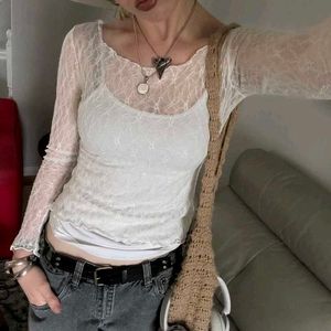 🤍  Lace Top