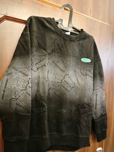 Oversized Graphic Print Sweatshirt