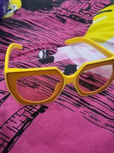 Retro Yellow Frame Glasses