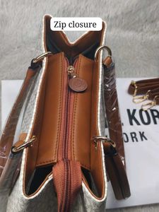Michael Kors Light Blue Monogram Tote Bag