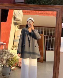 Stylish Grey Blazer s/m 32-36in fits