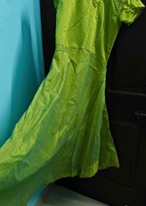Green Embroidered Kurta
