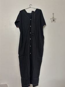 Chic Black Button-Up Mini Dress