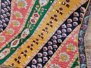 Colorful Striped Sequin Fabric