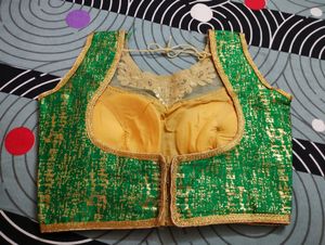 #Navaratri Blouse (GREEN)