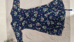 Floral Print Wrap Dress one piece